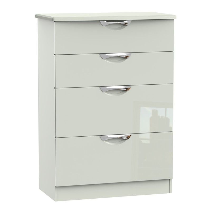 Weybourne Tall Chest of Drawers Off-white 4 Drawers