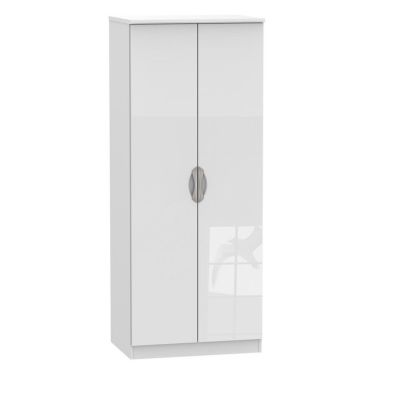 Weybourne Tall Wardrobe White 2 Doors