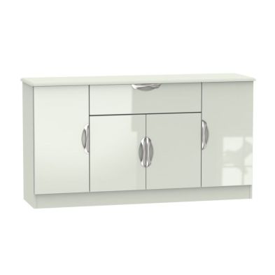 Product photograph of Weybourne Large Sideboard White 4 Doors 1 Drawer from QD stores
