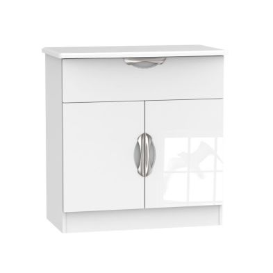 Product photograph of Weybourne Sideboard White 2 Doors 1 Drawer from QD stores