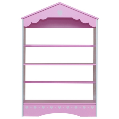 Product photograph of Country Cottage Bookcase Pink 2 Shelves By Kidsaw from QD stores