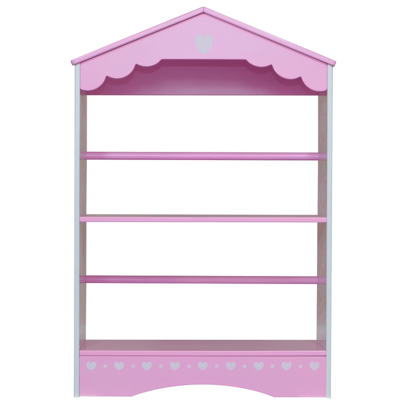 Country Cottage Bookcase Pink 2 Shelves by Kidsaw