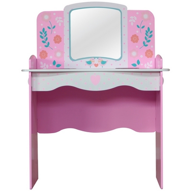 Product photograph of Country Cottage Dressing Table Pink By Kidsaw from QD stores
