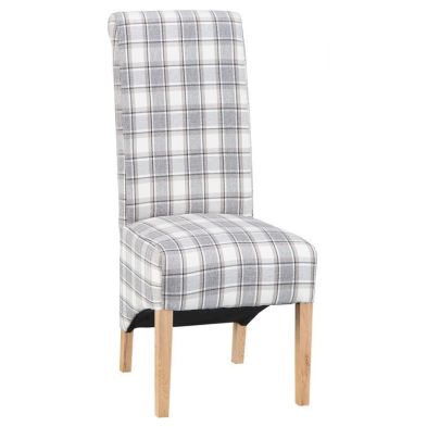 Product photograph of Pair Of Lancelot Dining Chairs Fabric Light Brown from QD stores