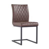 See more information about the Urban Bauhaus Diamond Stitch Dining Chair Brown