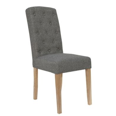 Product photograph of Pair Of Lancelot Dining Chairs Dark Grey from QD stores