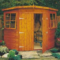 See more information about the Shire Corner 9' 9" x 9' 9" Apex Shed - Premium Dip Treated Shiplap