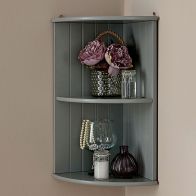 See more information about the Colonial Corner Shelving Unit Grey 2 Shelf