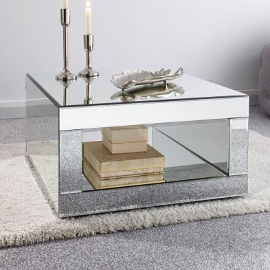 See more information about the Venetian Coffee Table Mirrored 1 Shelf