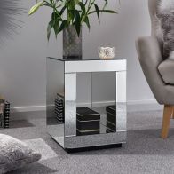 See more information about the Venetian Side Table Mirrored 1 Shelf
