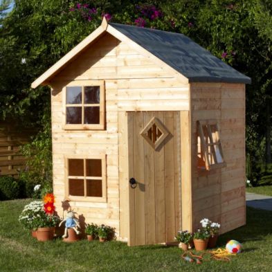 Product photograph of Shire Croft 5 2 X 6 5 Apex Children S Playhouse - Premium Dip Treated Shiplap from QD stores