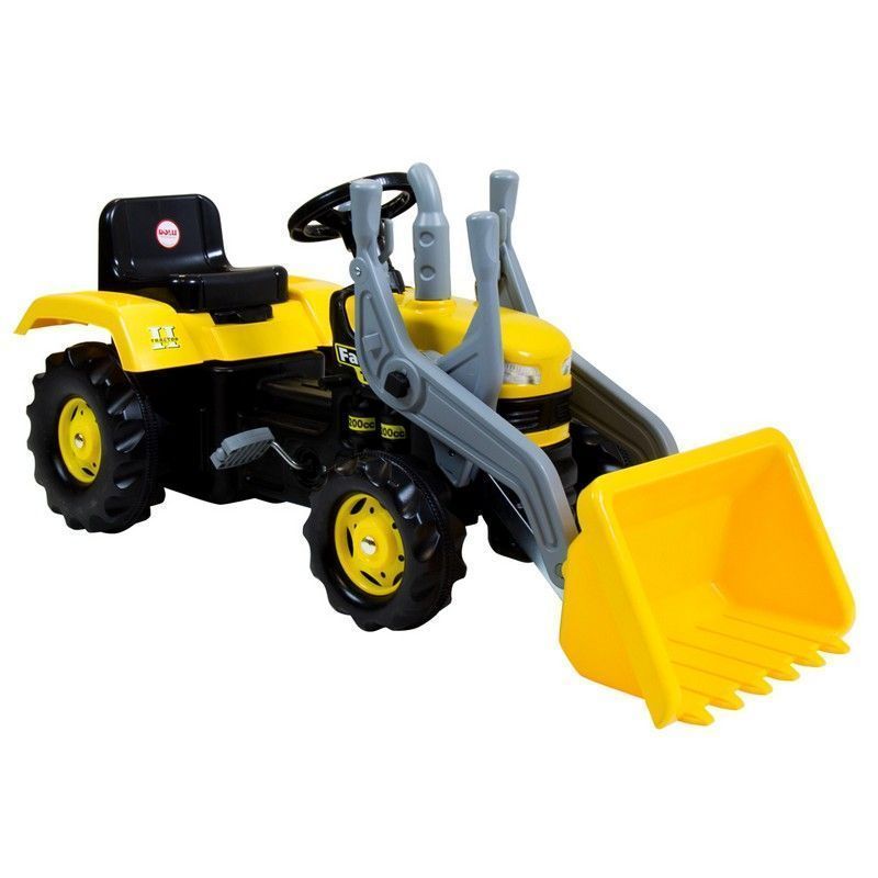 Wensum Dolu Children Ride On Yellow Digger With Shovel Loader Age 3+ Years