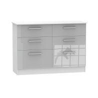 See more information about the Buxton Large Chest of Drawers White & Grey 6 Drawers