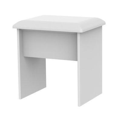 Product photograph of Buxton Dressing Stool White from QD stores