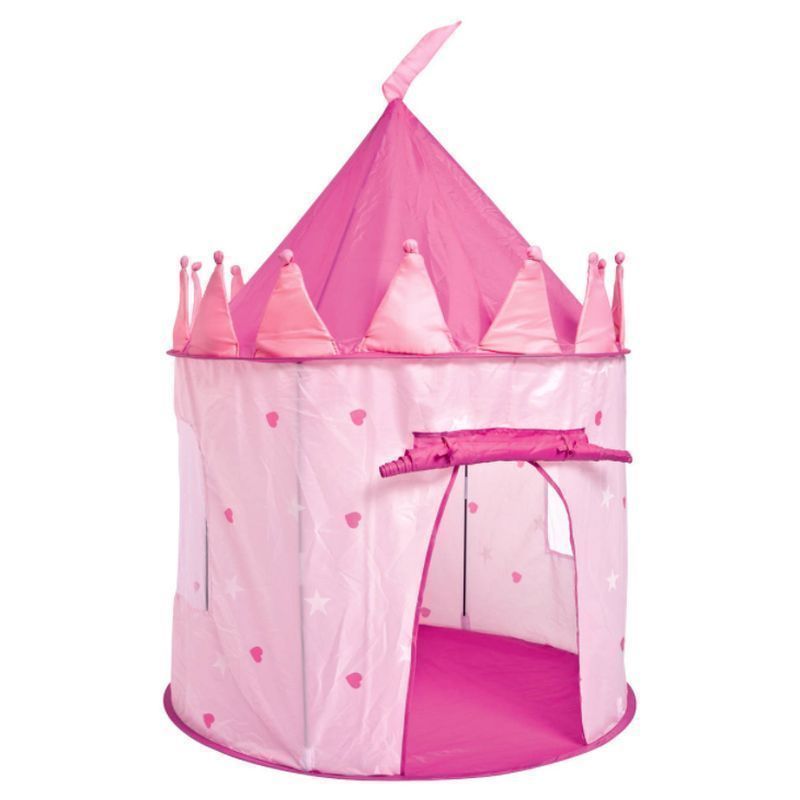 Princess Castle Play Tent Indoor Outdoor Kids Playhouse With Curtain Pink
