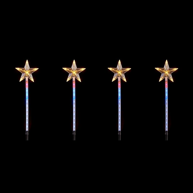 4 x Stake Star Christmas Light White Outdoor by Astralis