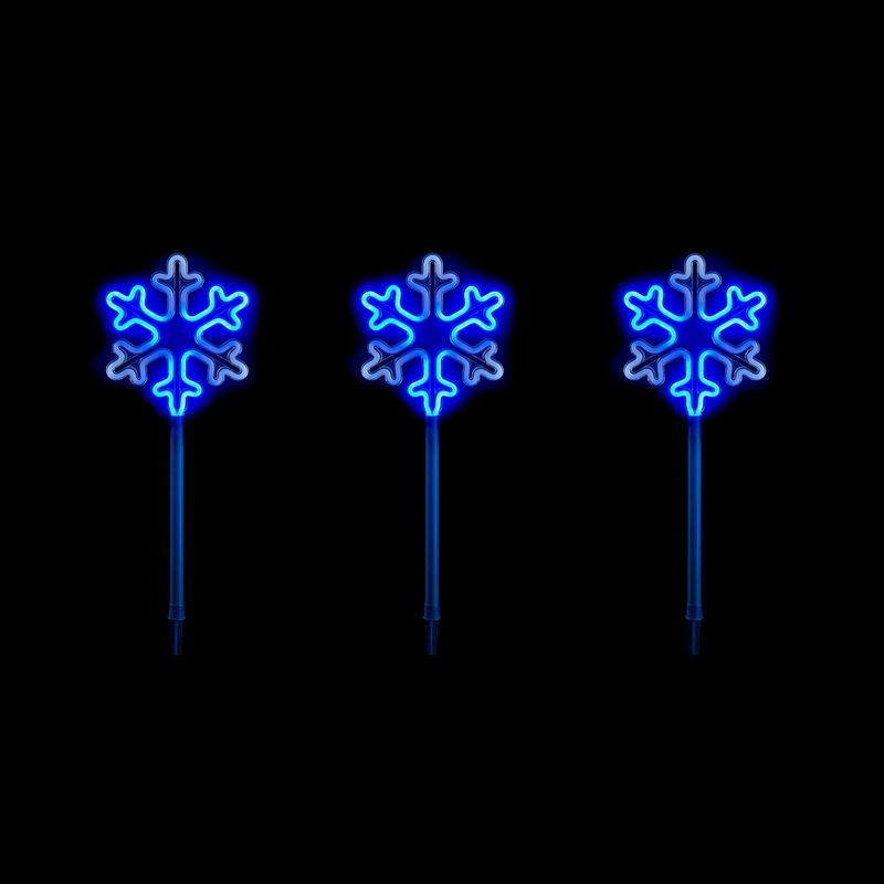 3 x Stake Christmas Lights Blue Outdoor by Astralis