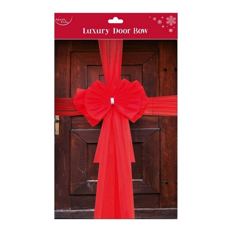 Door Ribbon Christmas Decoration Red - 466cm 
