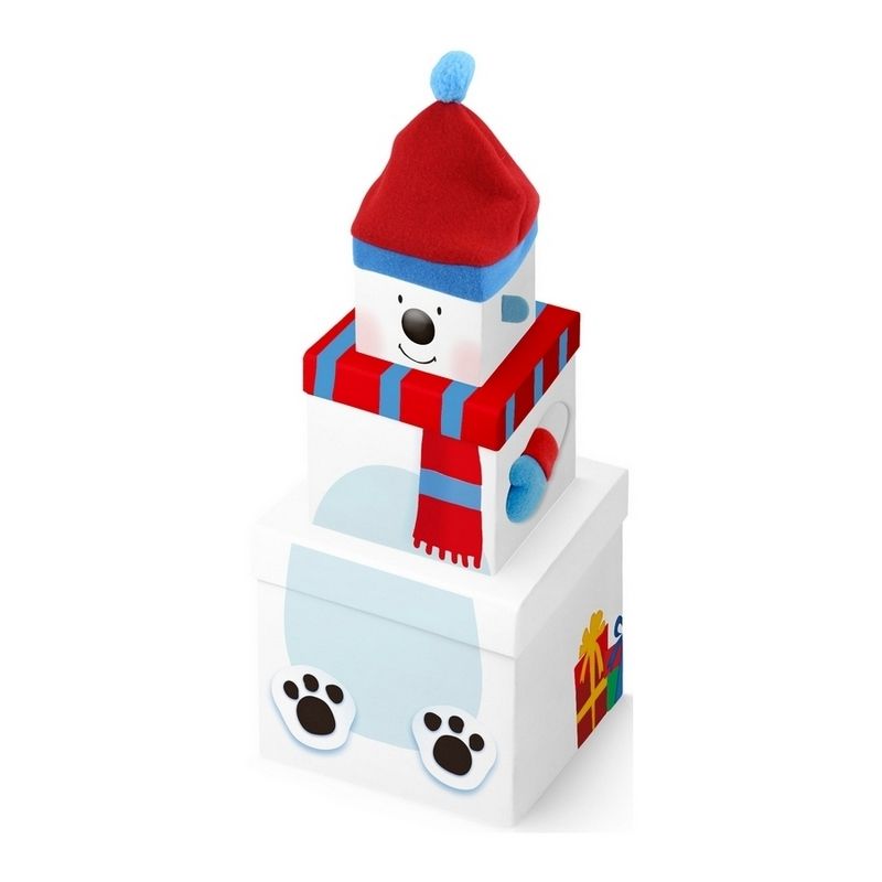 Polar Bear Christmas Plush Box - 3 Piece