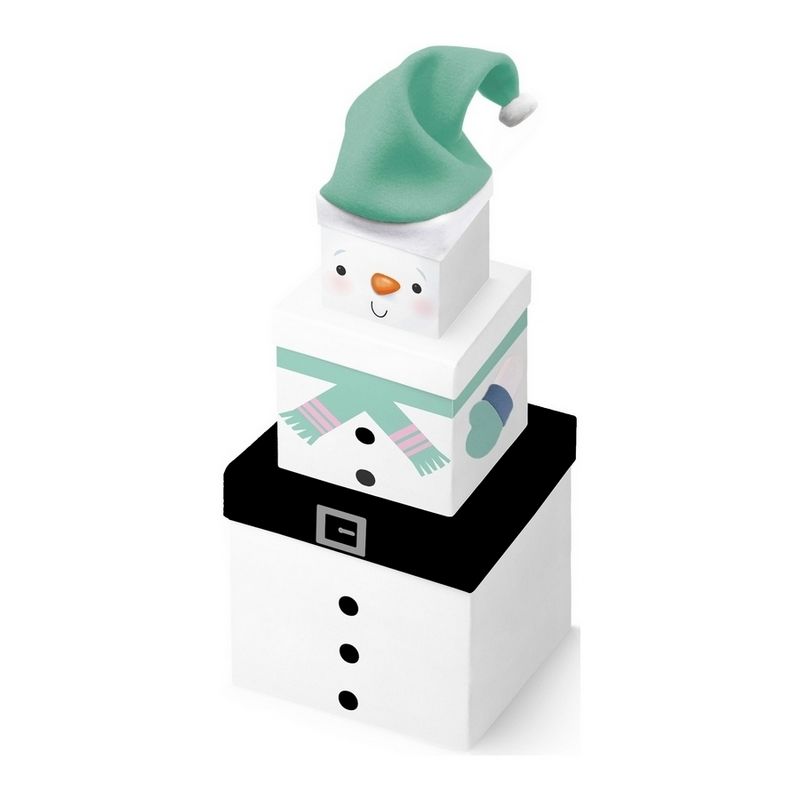 Snowman Christmas Plush Box - 3 Piece