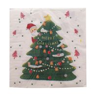 See more information about the 25 Merry Christmas Tree Table Napkins