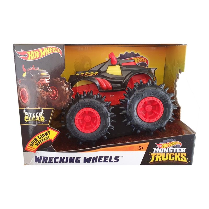 Steer Clear Hot Wheels Monster Trucks Wrecking Wheels Toy Car