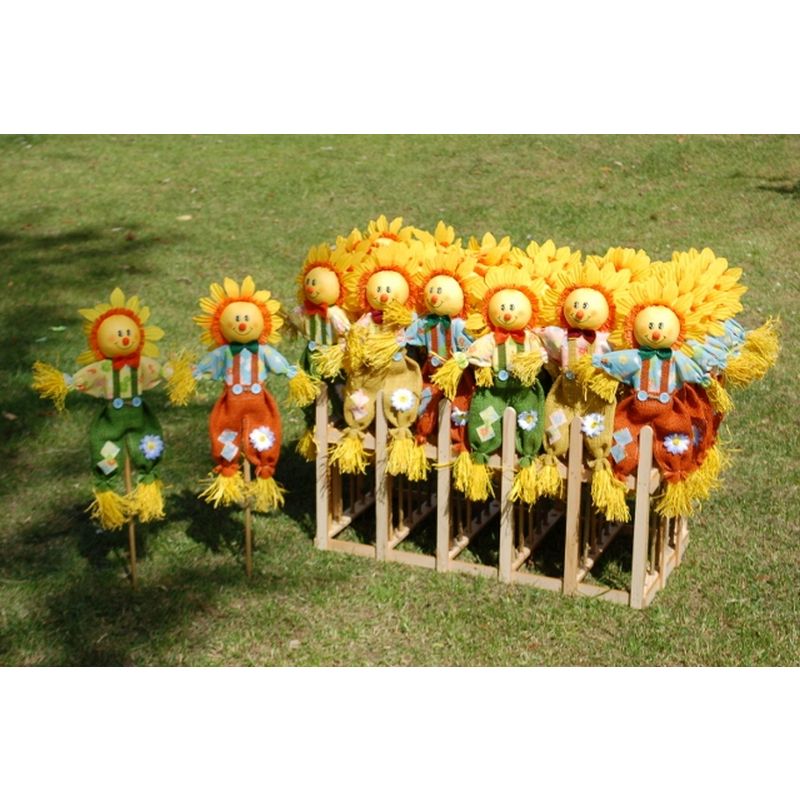 Sunflower Head Scarecrow