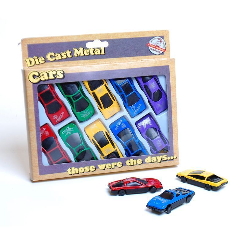 Retro Die Cast Metal Toy Cars (10 Pack)