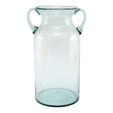 Vase Glass With Bubble Pattern 25cm