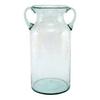 See more information about the Vase Glass with Bubble Pattern - 25cm