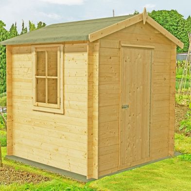 See more information about the Shire Danbury Garden Log Cabin 19mm 7' x 7'