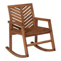 See more information about the Chevron Rocking Chair Wood Brown