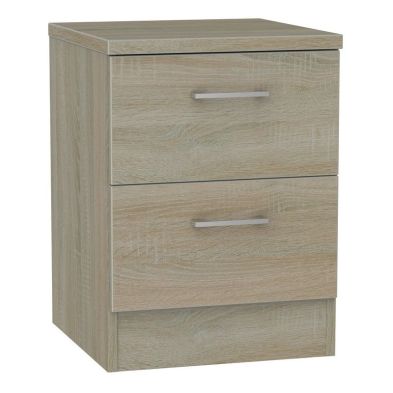Elmsett Slim Chest of Drawers Brown 2 Drawers from QD Stores