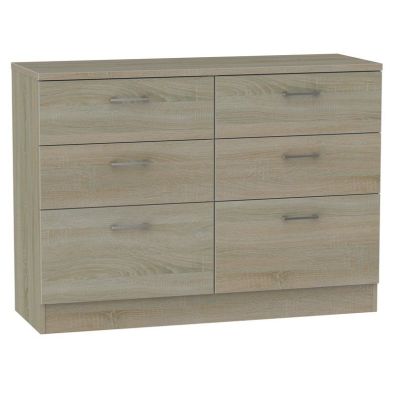 Product photograph of Elmsett Large Chest Of Drawers Brown 6 Drawers from QD stores