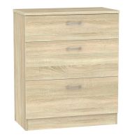 See more information about the Elmsett 3 Drawer Deep Bedroom Chest Light Brown