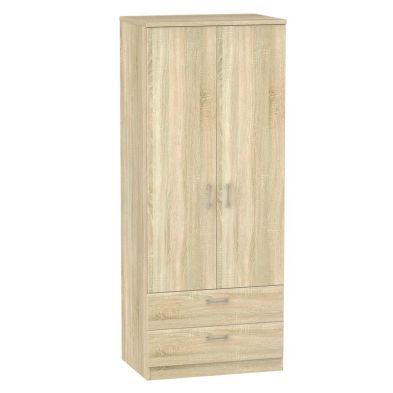 See more information about the Elmsett Tall Wardrobe Natural 2 Doors 2 Drawers