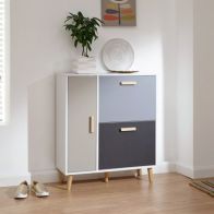 See more information about the Delta Shoe Storage White & Grey 3 Door