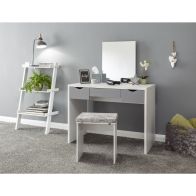 See more information about the Elizabeth Tall Dressing Table White & Grey 3 Drawers