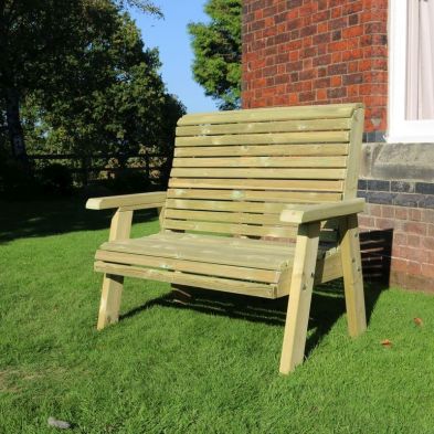 Product photograph of Ergo Garden Bench By Croft - 2 Seats from QD stores