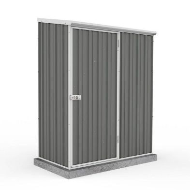 Product photograph of Absco Space Saver 4 11 X 2 6 Pent Shed Steel Woodland Grey - Classic from QD stores