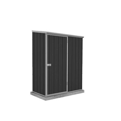 Product photograph of Absco Space Saver 4 11 X 2 6 Pent Shed Steel Monument Grey - Classic from QD stores