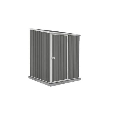 Product photograph of Absco Space Saver 4 11 X 4 11 Pent Shed Steel Woodland Grey - Classic from QD stores
