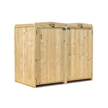 Product photograph of Mercia 4 7 X 2 7 Flat Bin Store - Premium Pressure Treated Slatted from QD stores
