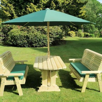 Product photograph of Ergo Garden Patio Dining Set By Croft - 4 Seats from QD stores