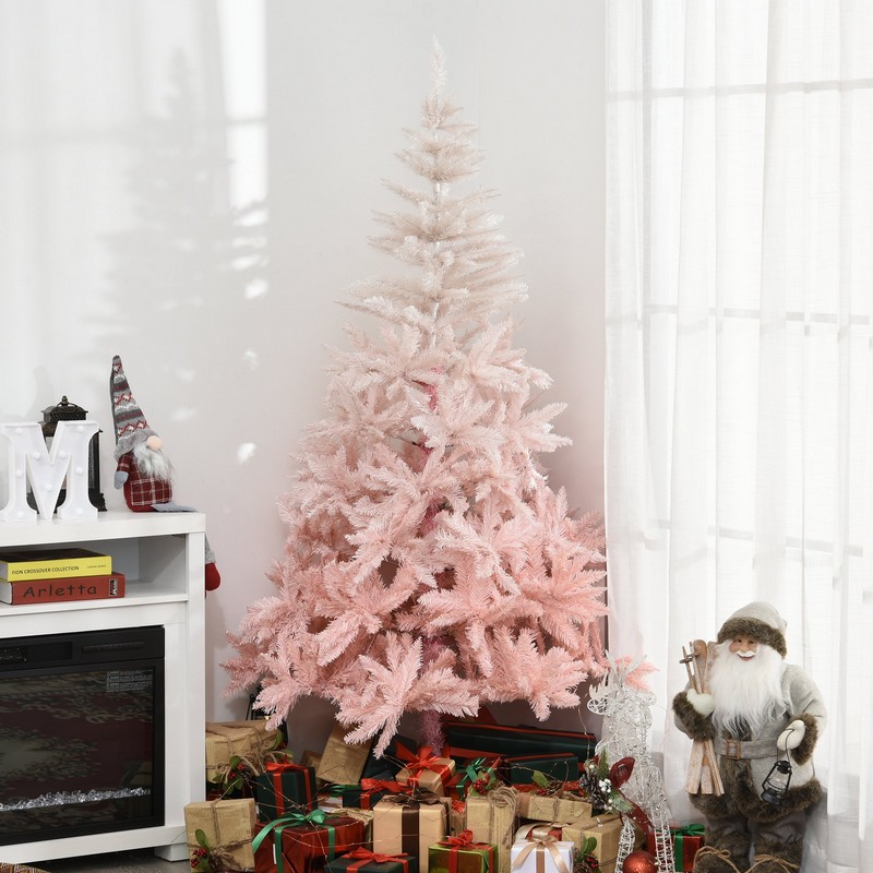 6ft Christmas Tree Artificial - Pink 800 Tips