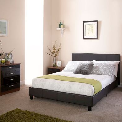 See more information about the Bugi Single Bed In A Box Black Faux Leather