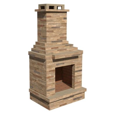 Product photograph of Light Stone Masonry Garden Outdoor Fireplace By Callow from QD stores