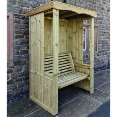 Product photograph of Four Seasons Garden Arbour By Croft - 2 Seats from QD stores