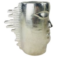 See more information about the Head Vase Aluminium Silver - 29cm
