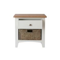 See more information about the Ava Oak & Wicker 2 Drawer Chest White
